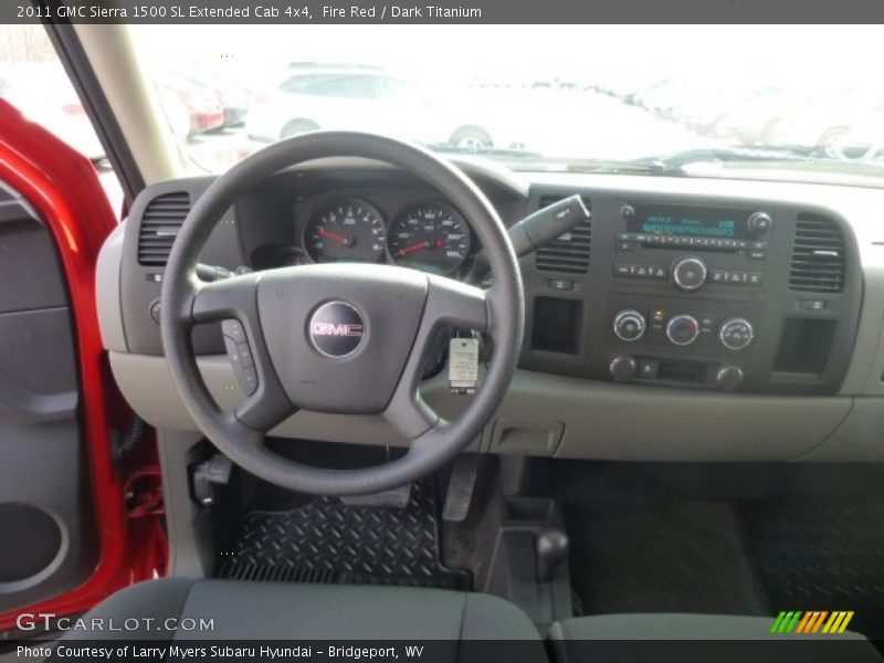 Fire Red / Dark Titanium 2011 GMC Sierra 1500 SL Extended Cab 4x4