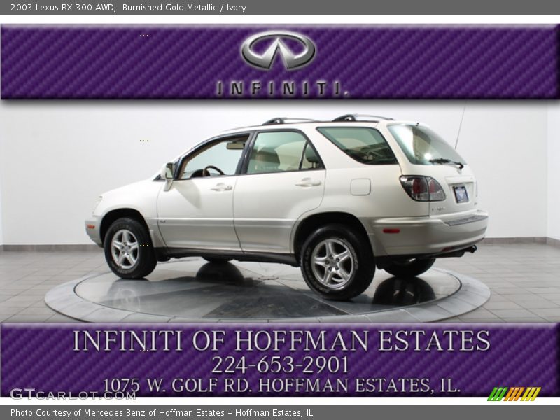 Burnished Gold Metallic / Ivory 2003 Lexus RX 300 AWD