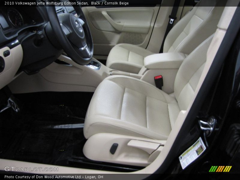 Black / Cornsilk Beige 2010 Volkswagen Jetta Wolfsburg Edition Sedan
