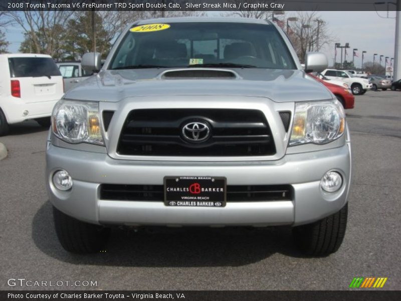 Silver Streak Mica / Graphite Gray 2008 Toyota Tacoma V6 PreRunner TRD Sport Double Cab
