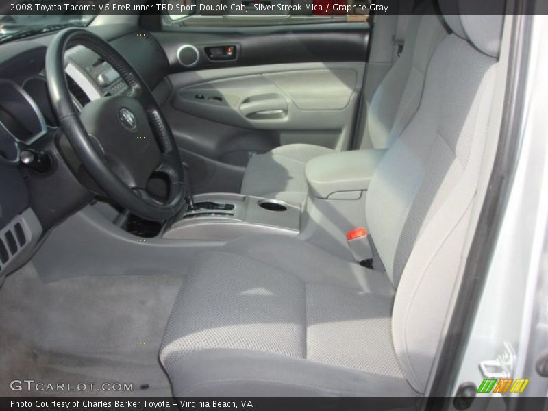 Silver Streak Mica / Graphite Gray 2008 Toyota Tacoma V6 PreRunner TRD Sport Double Cab