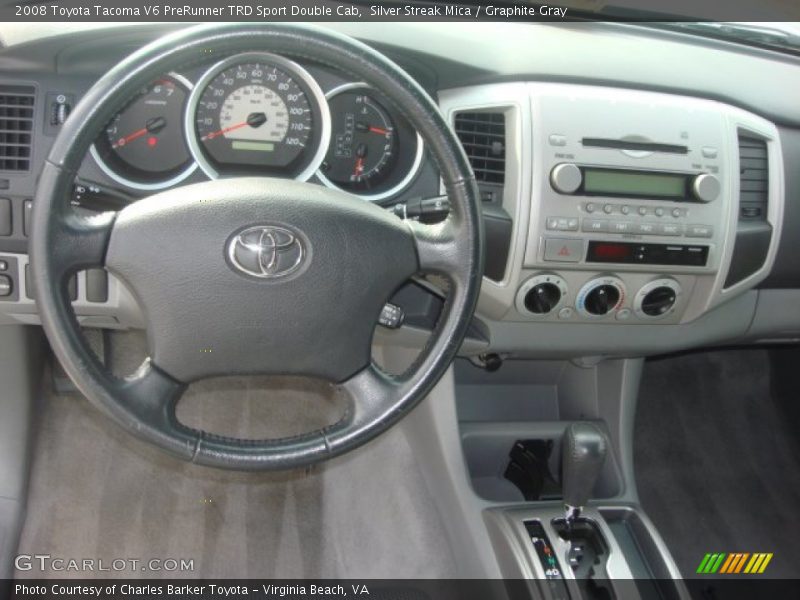 Silver Streak Mica / Graphite Gray 2008 Toyota Tacoma V6 PreRunner TRD Sport Double Cab