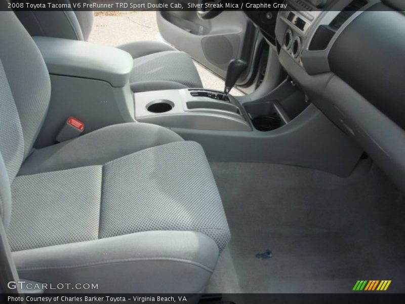 Silver Streak Mica / Graphite Gray 2008 Toyota Tacoma V6 PreRunner TRD Sport Double Cab