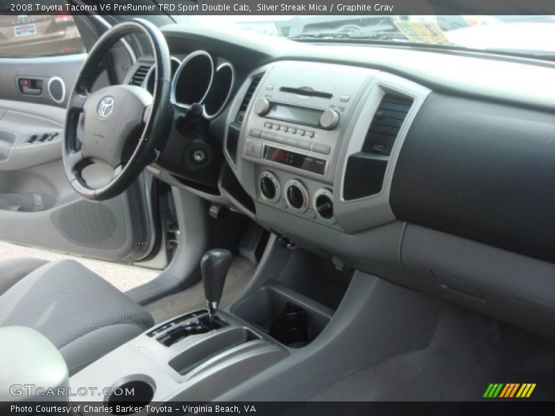 Silver Streak Mica / Graphite Gray 2008 Toyota Tacoma V6 PreRunner TRD Sport Double Cab