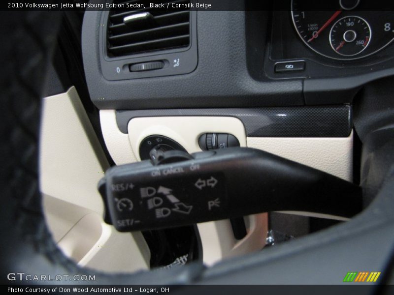 Black / Cornsilk Beige 2010 Volkswagen Jetta Wolfsburg Edition Sedan