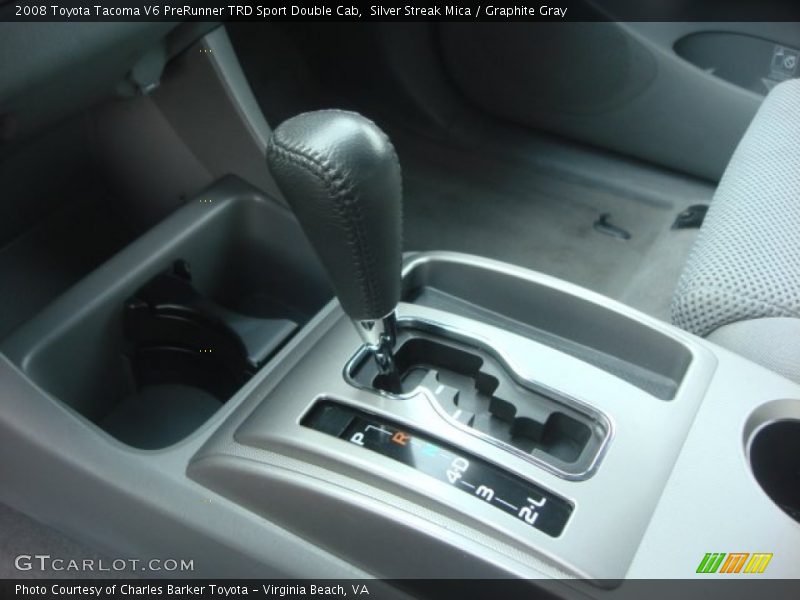 Silver Streak Mica / Graphite Gray 2008 Toyota Tacoma V6 PreRunner TRD Sport Double Cab
