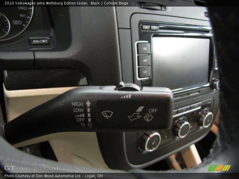 Black / Cornsilk Beige 2010 Volkswagen Jetta Wolfsburg Edition Sedan