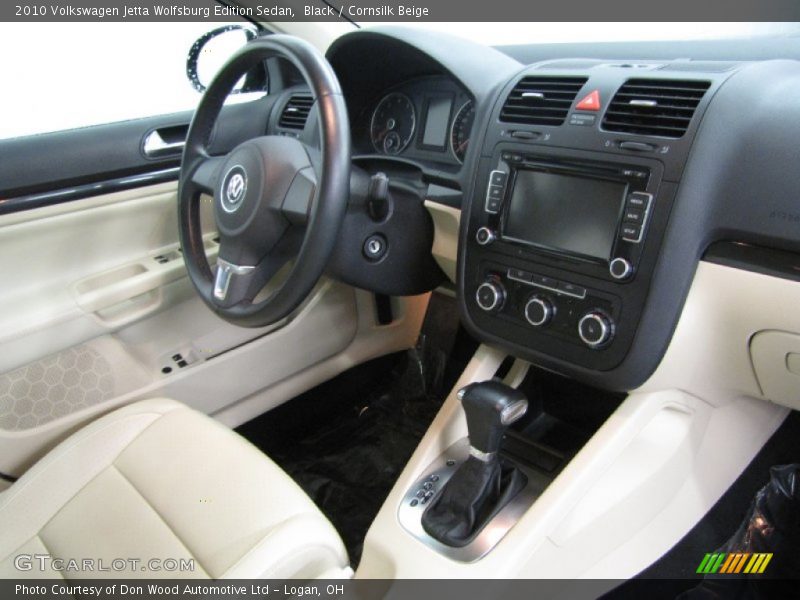 Black / Cornsilk Beige 2010 Volkswagen Jetta Wolfsburg Edition Sedan