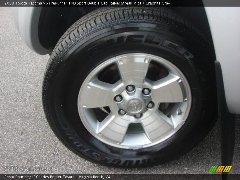 Silver Streak Mica / Graphite Gray 2008 Toyota Tacoma V6 PreRunner TRD Sport Double Cab