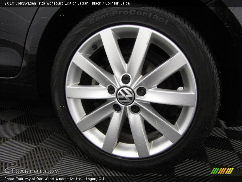 Black / Cornsilk Beige 2010 Volkswagen Jetta Wolfsburg Edition Sedan