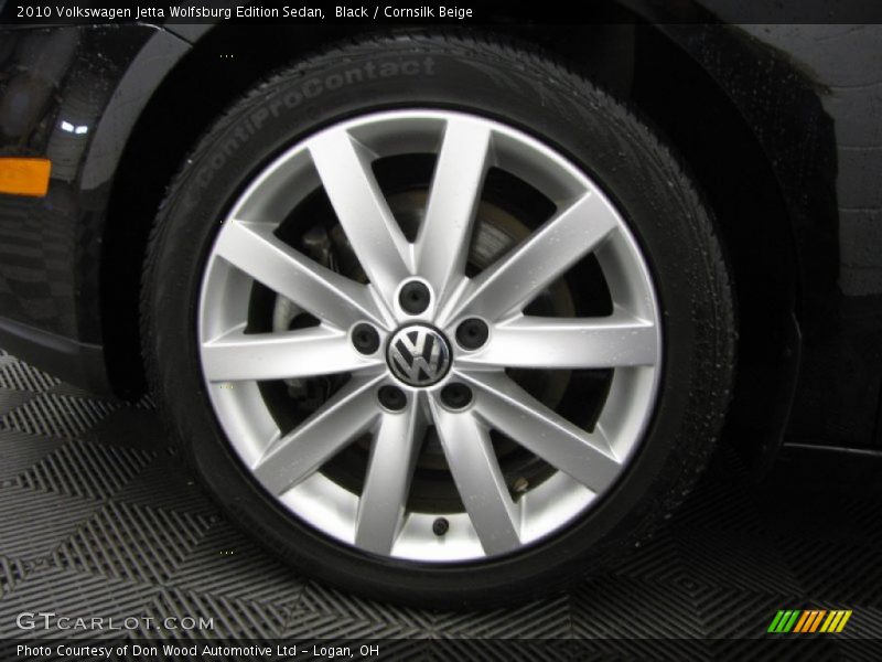Black / Cornsilk Beige 2010 Volkswagen Jetta Wolfsburg Edition Sedan