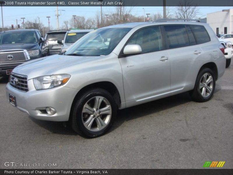 Front 3/4 View of 2008 Highlander Sport 4WD