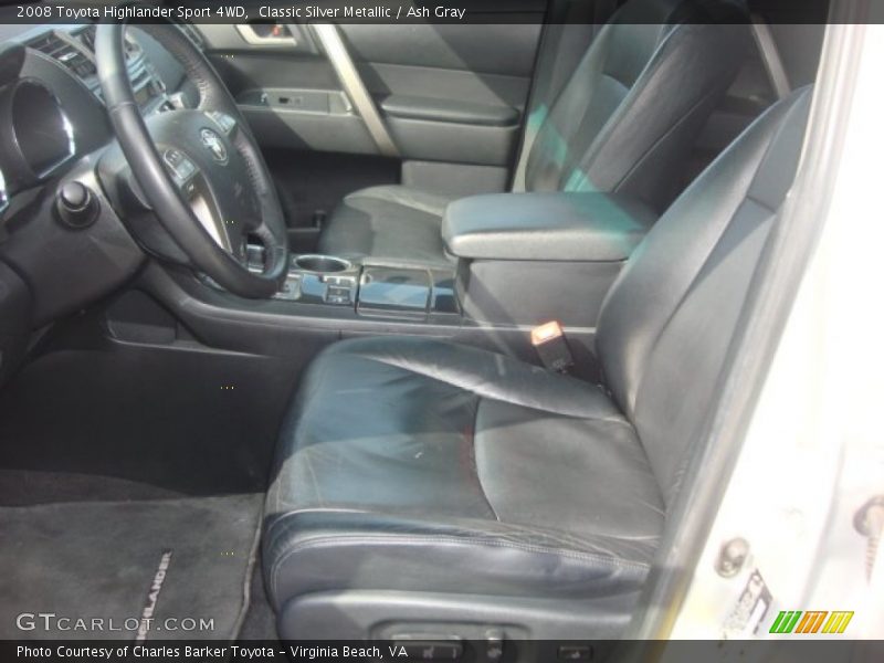Front Seat of 2008 Highlander Sport 4WD
