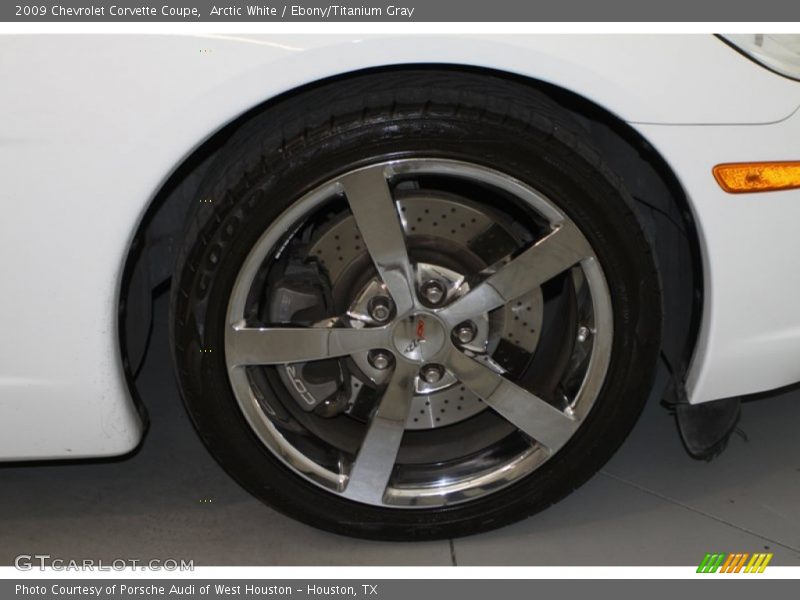 Arctic White / Ebony/Titanium Gray 2009 Chevrolet Corvette Coupe