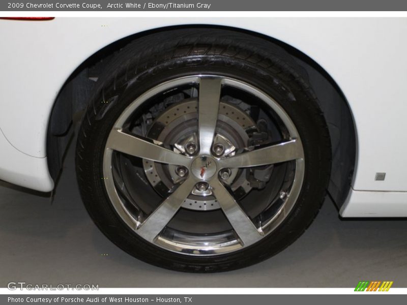 Arctic White / Ebony/Titanium Gray 2009 Chevrolet Corvette Coupe