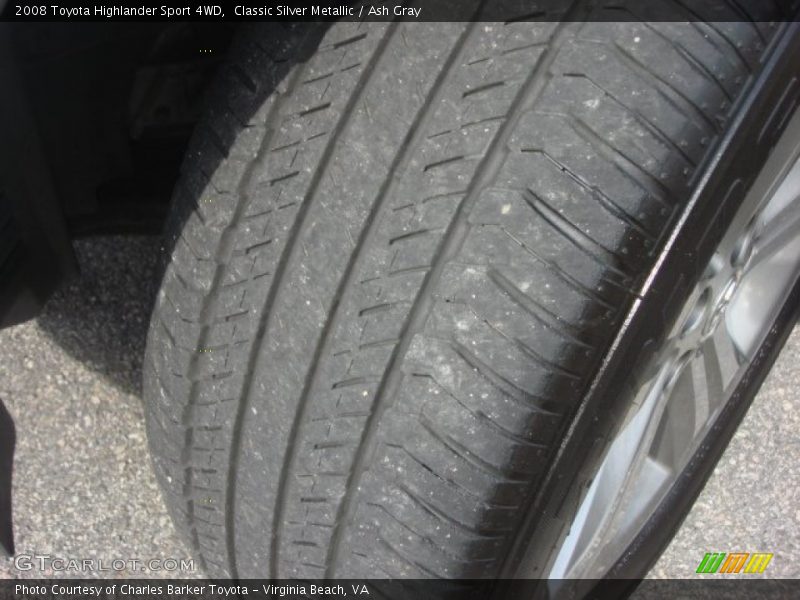 Classic Silver Metallic / Ash Gray 2008 Toyota Highlander Sport 4WD