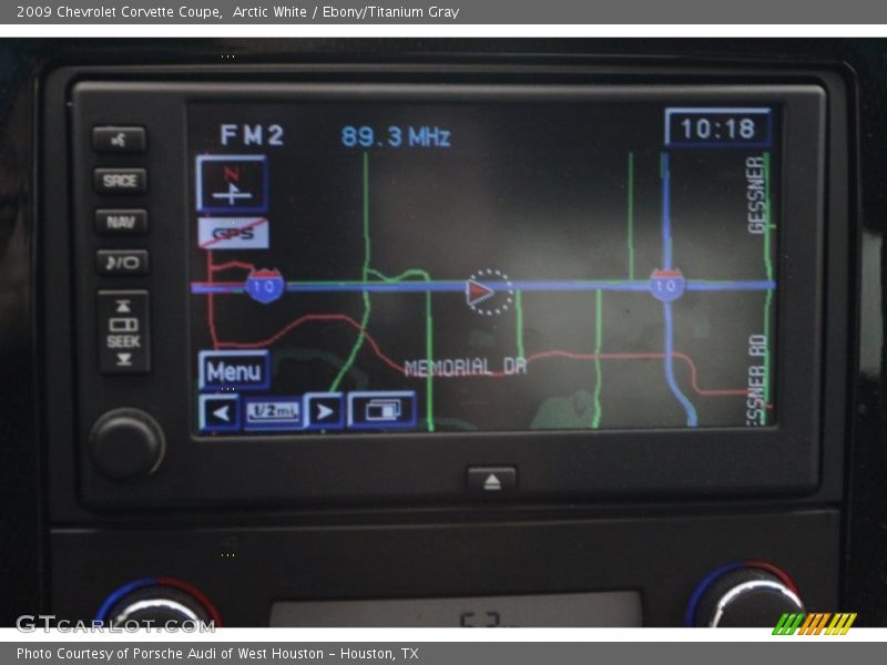 Arctic White / Ebony/Titanium Gray 2009 Chevrolet Corvette Coupe