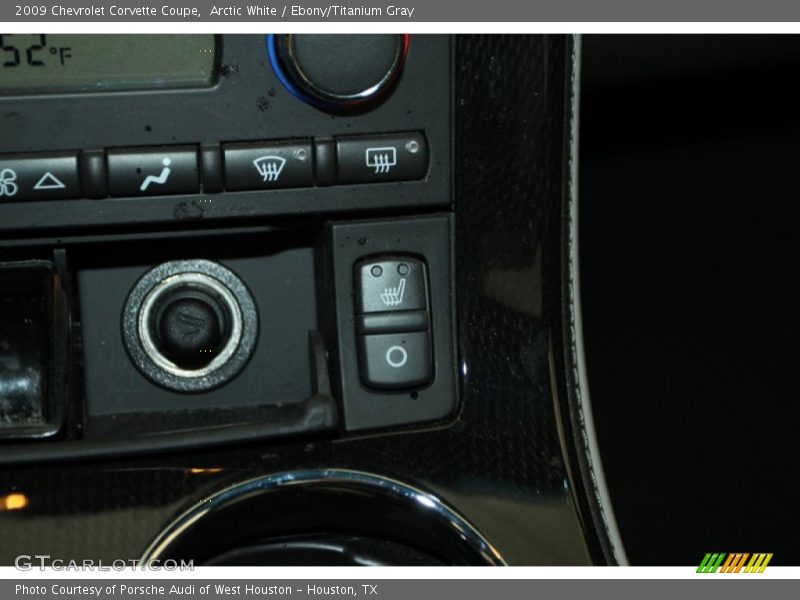 Arctic White / Ebony/Titanium Gray 2009 Chevrolet Corvette Coupe