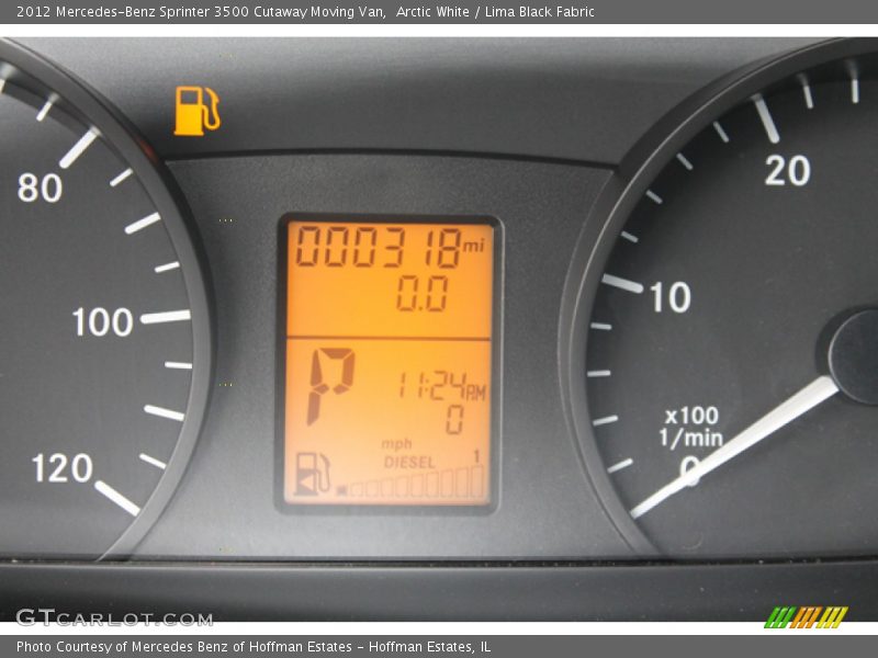 Arctic White / Lima Black Fabric 2012 Mercedes-Benz Sprinter 3500 Cutaway Moving Van