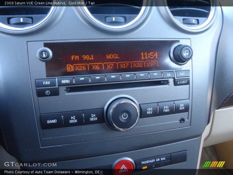 Audio System of 2009 VUE Green Line Hybrid
