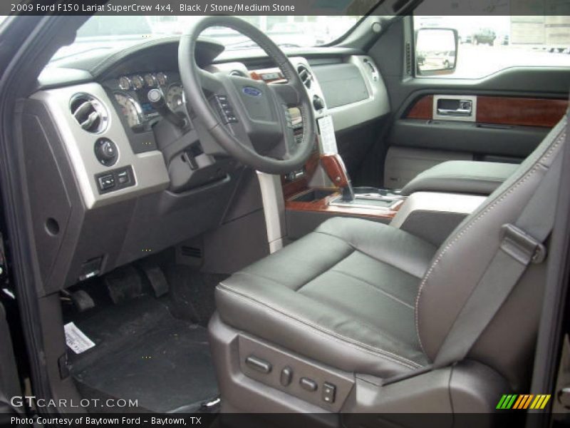 Black / Stone/Medium Stone 2009 Ford F150 Lariat SuperCrew 4x4