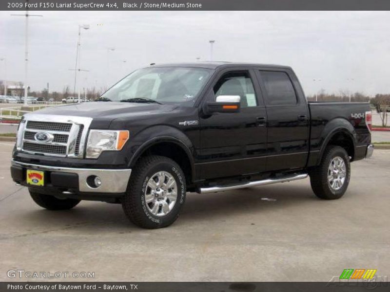 Black / Stone/Medium Stone 2009 Ford F150 Lariat SuperCrew 4x4