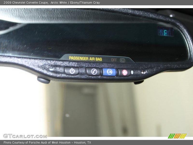 Arctic White / Ebony/Titanium Gray 2009 Chevrolet Corvette Coupe