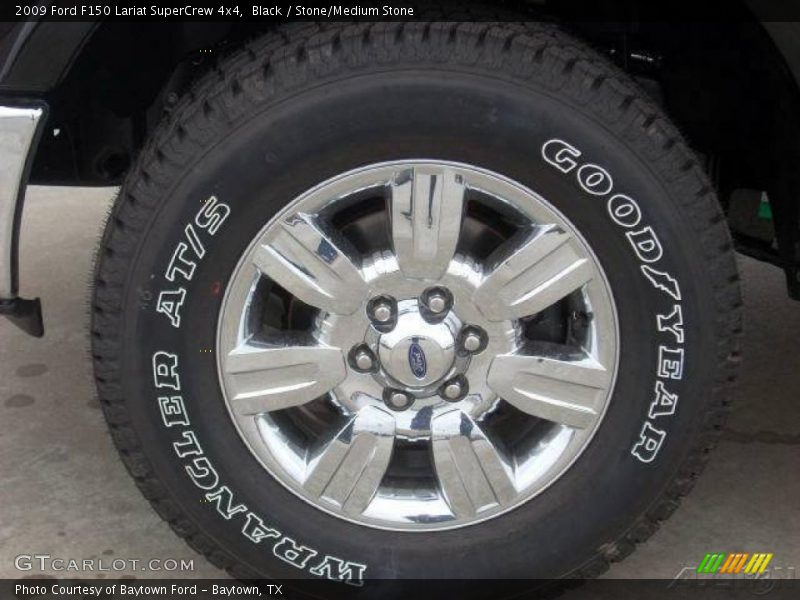 Black / Stone/Medium Stone 2009 Ford F150 Lariat SuperCrew 4x4