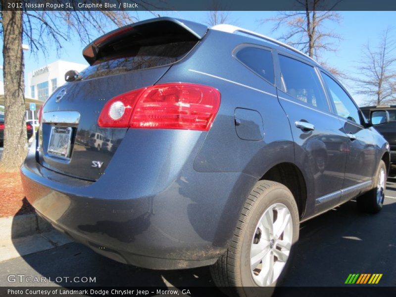 Graphite Blue / Black 2012 Nissan Rogue SL
