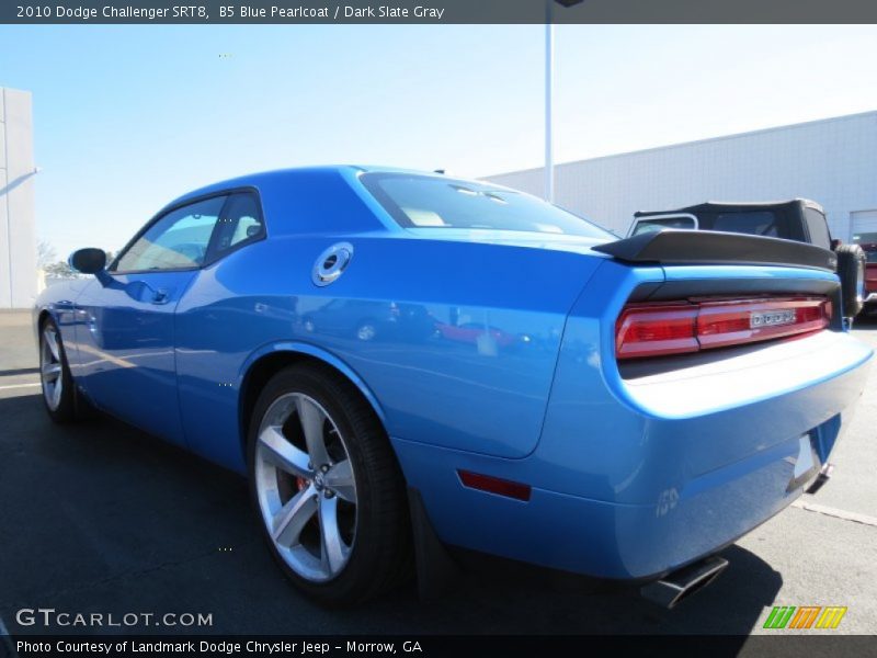 B5 Blue Pearlcoat / Dark Slate Gray 2010 Dodge Challenger SRT8