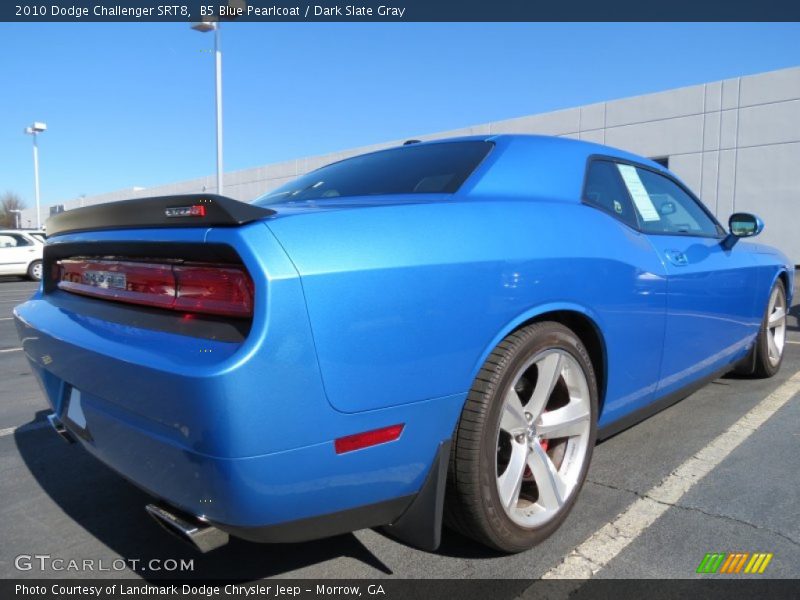 B5 Blue Pearlcoat / Dark Slate Gray 2010 Dodge Challenger SRT8