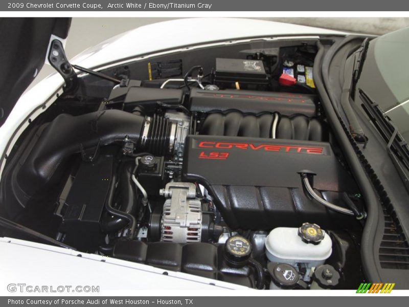Arctic White / Ebony/Titanium Gray 2009 Chevrolet Corvette Coupe