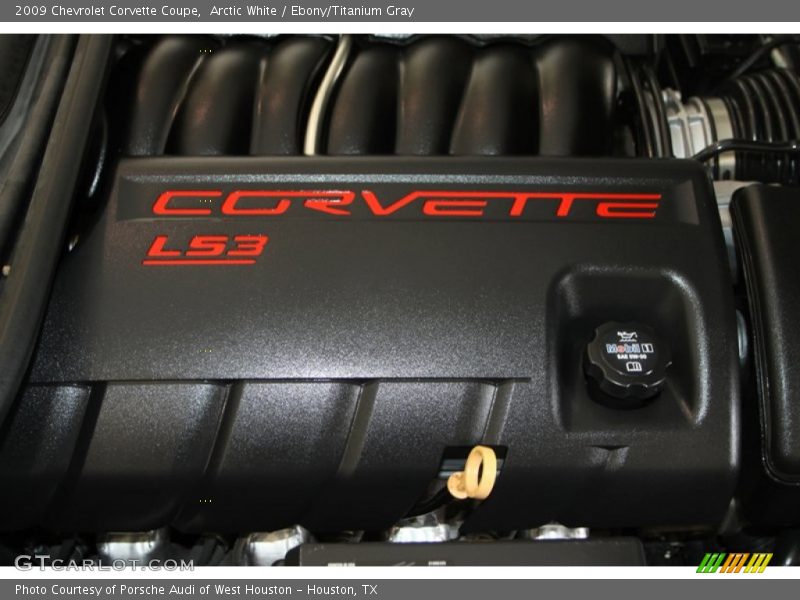 Arctic White / Ebony/Titanium Gray 2009 Chevrolet Corvette Coupe