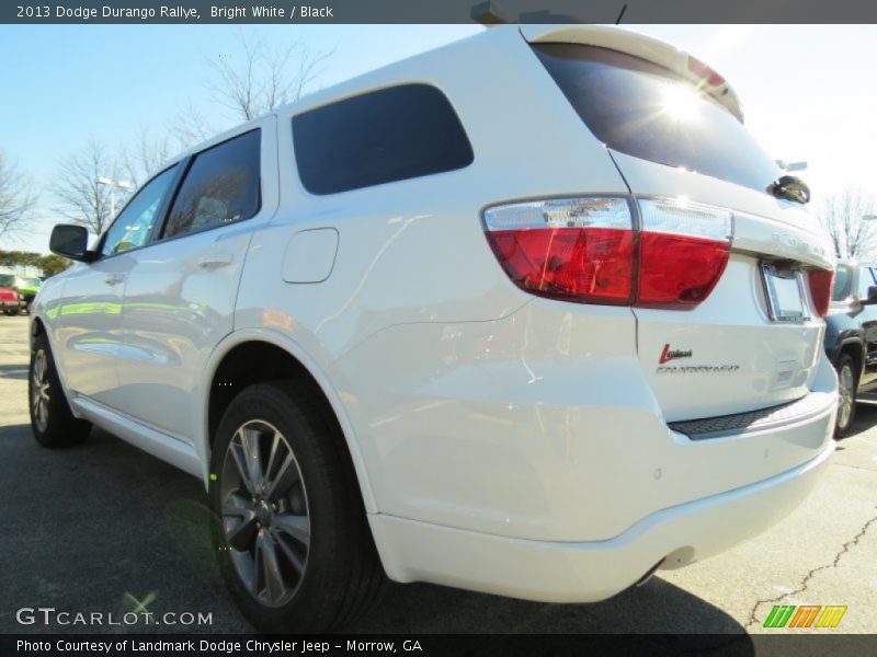 Bright White / Black 2013 Dodge Durango Rallye