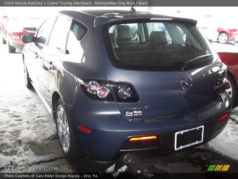 Metropolitan Gray Mica / Black 2009 Mazda MAZDA3 s Grand Touring Hatchback