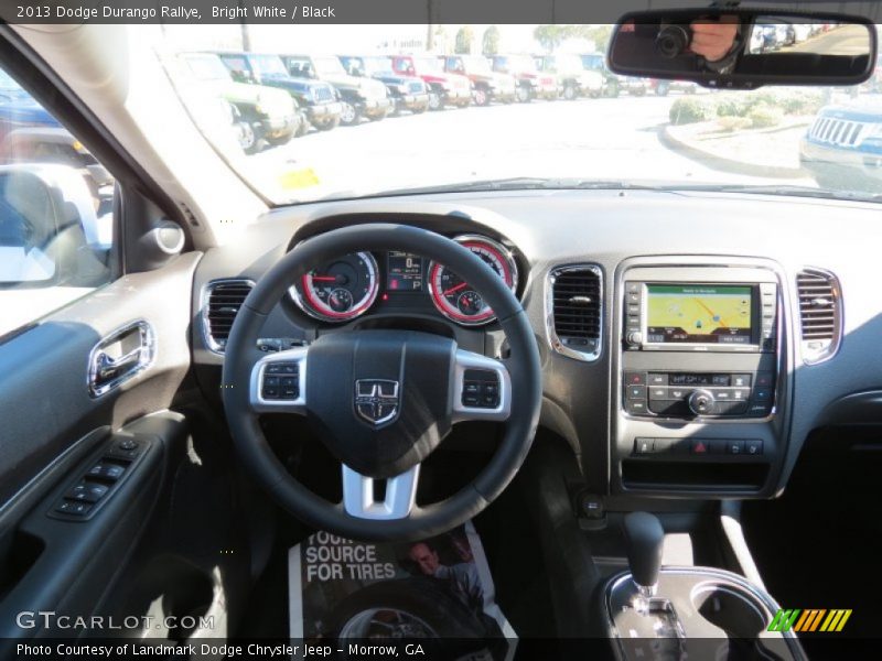 Bright White / Black 2013 Dodge Durango Rallye