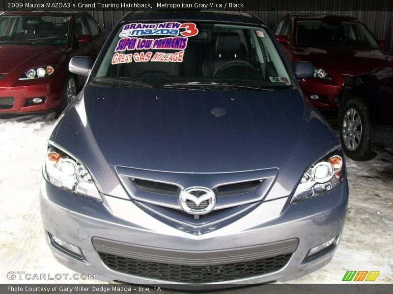 Metropolitan Gray Mica / Black 2009 Mazda MAZDA3 s Grand Touring Hatchback