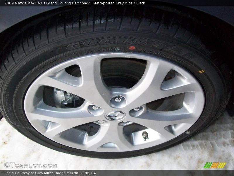 Metropolitan Gray Mica / Black 2009 Mazda MAZDA3 s Grand Touring Hatchback