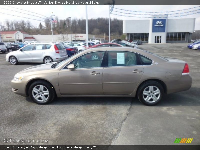Amber Bronze Metallic / Neutral Beige 2006 Chevrolet Impala LT