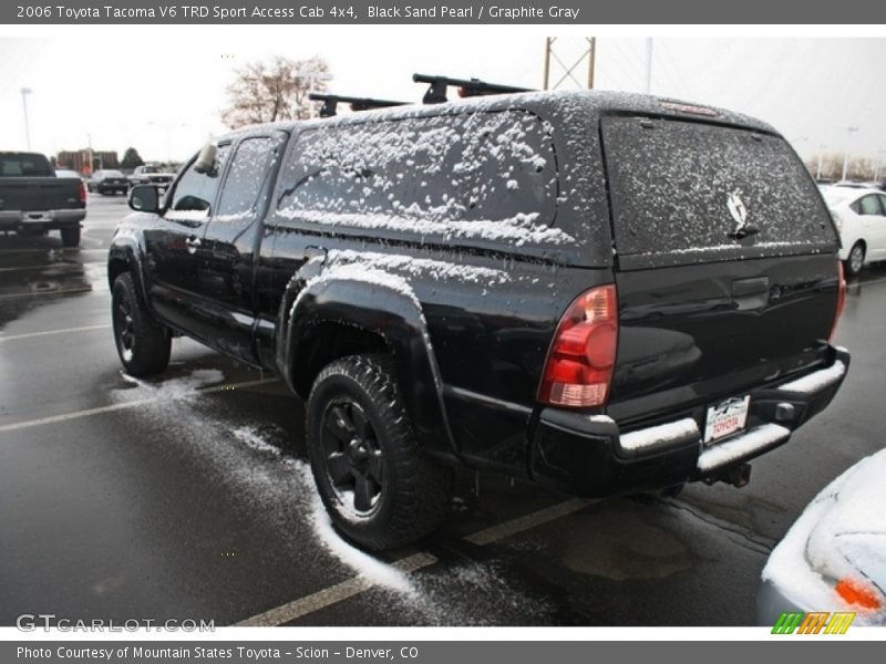 Black Sand Pearl / Graphite Gray 2006 Toyota Tacoma V6 TRD Sport Access Cab 4x4