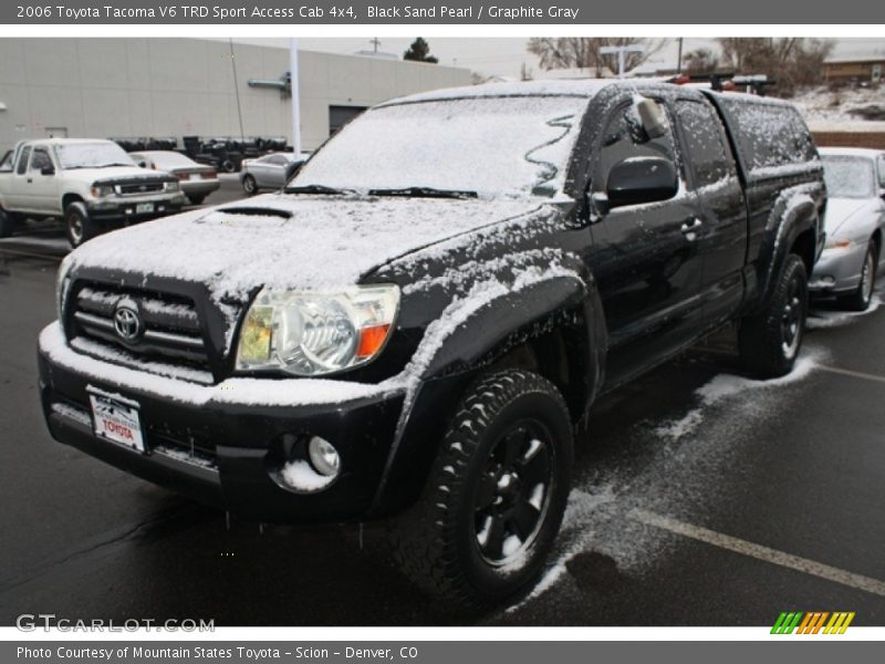 Black Sand Pearl / Graphite Gray 2006 Toyota Tacoma V6 TRD Sport Access Cab 4x4