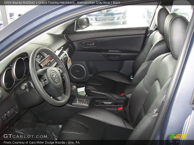Metropolitan Gray Mica / Black 2009 Mazda MAZDA3 s Grand Touring Hatchback