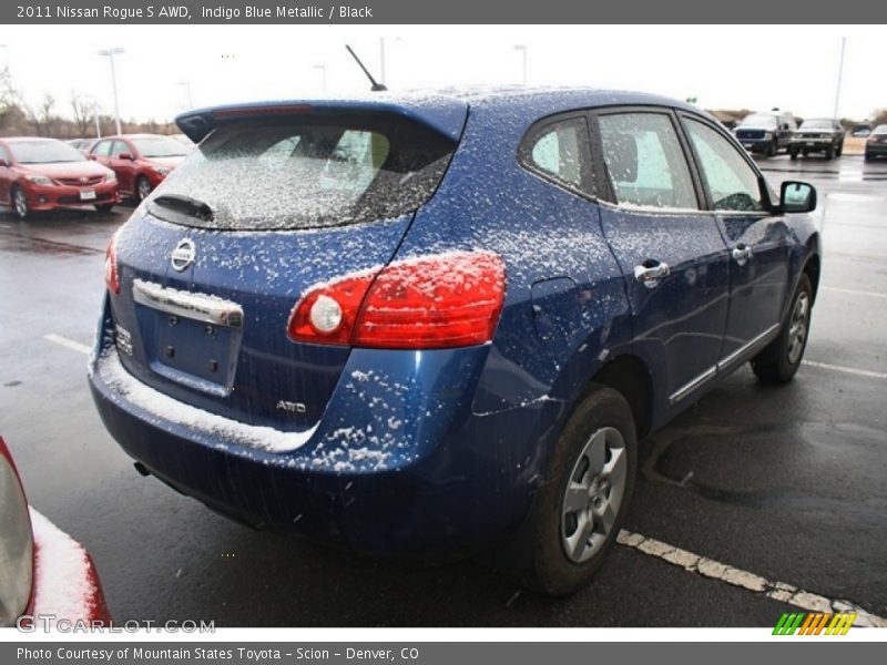 Indigo Blue Metallic / Black 2011 Nissan Rogue S AWD