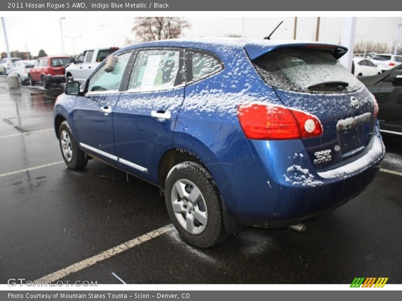 Indigo Blue Metallic / Black 2011 Nissan Rogue S AWD