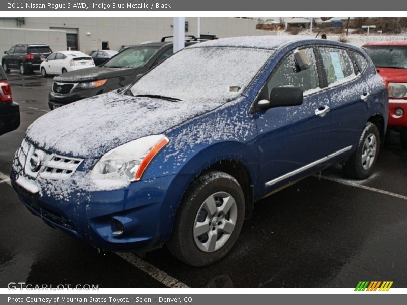 Indigo Blue Metallic / Black 2011 Nissan Rogue S AWD