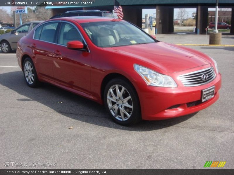 Garnet Ember / Stone 2009 Infiniti G 37 x S Sedan