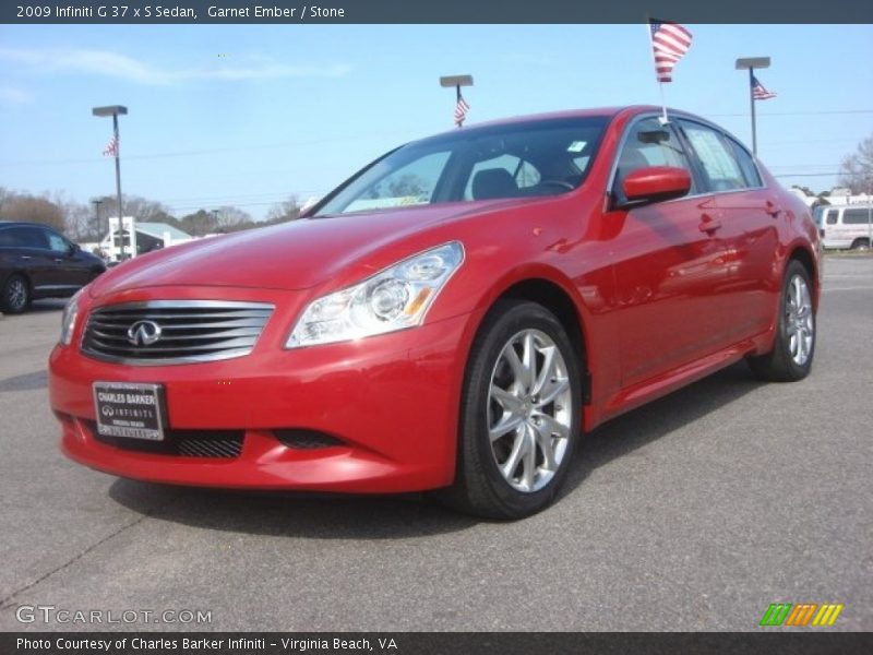 Garnet Ember / Stone 2009 Infiniti G 37 x S Sedan