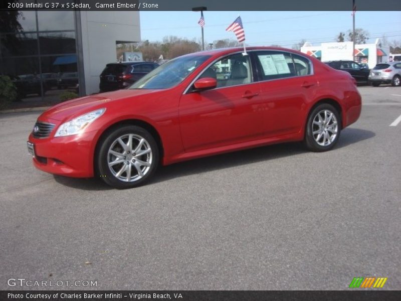  2009 G 37 x S Sedan Garnet Ember