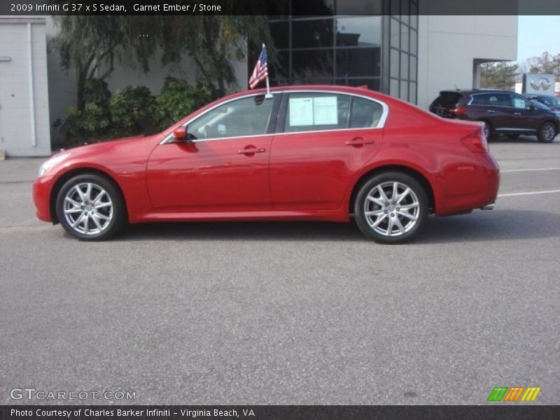 Garnet Ember / Stone 2009 Infiniti G 37 x S Sedan