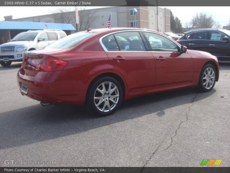 Garnet Ember / Stone 2009 Infiniti G 37 x S Sedan